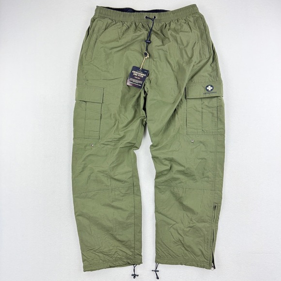 Abercrombie Y2K Paratrooper Cargo Pants Mens Size L Fatigue Green Deadstock‎ NWT